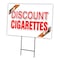 Signmission Discount Cigarettes Yard & Stake outdoor plastic coroplast window, C-1216-DS-Discount Cigarettes C-1216-DS-Discount Cigarettes - alternate 1